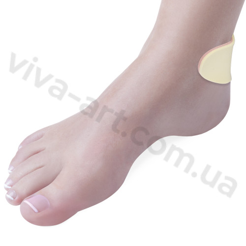 Подушечка из пены для зоны ахила на клеевой основе, универсальный размер, 2 шт.